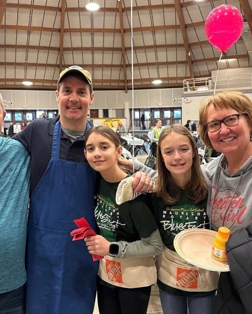 Mike Thurston at Waukesha Rotary Pancake Breakfast